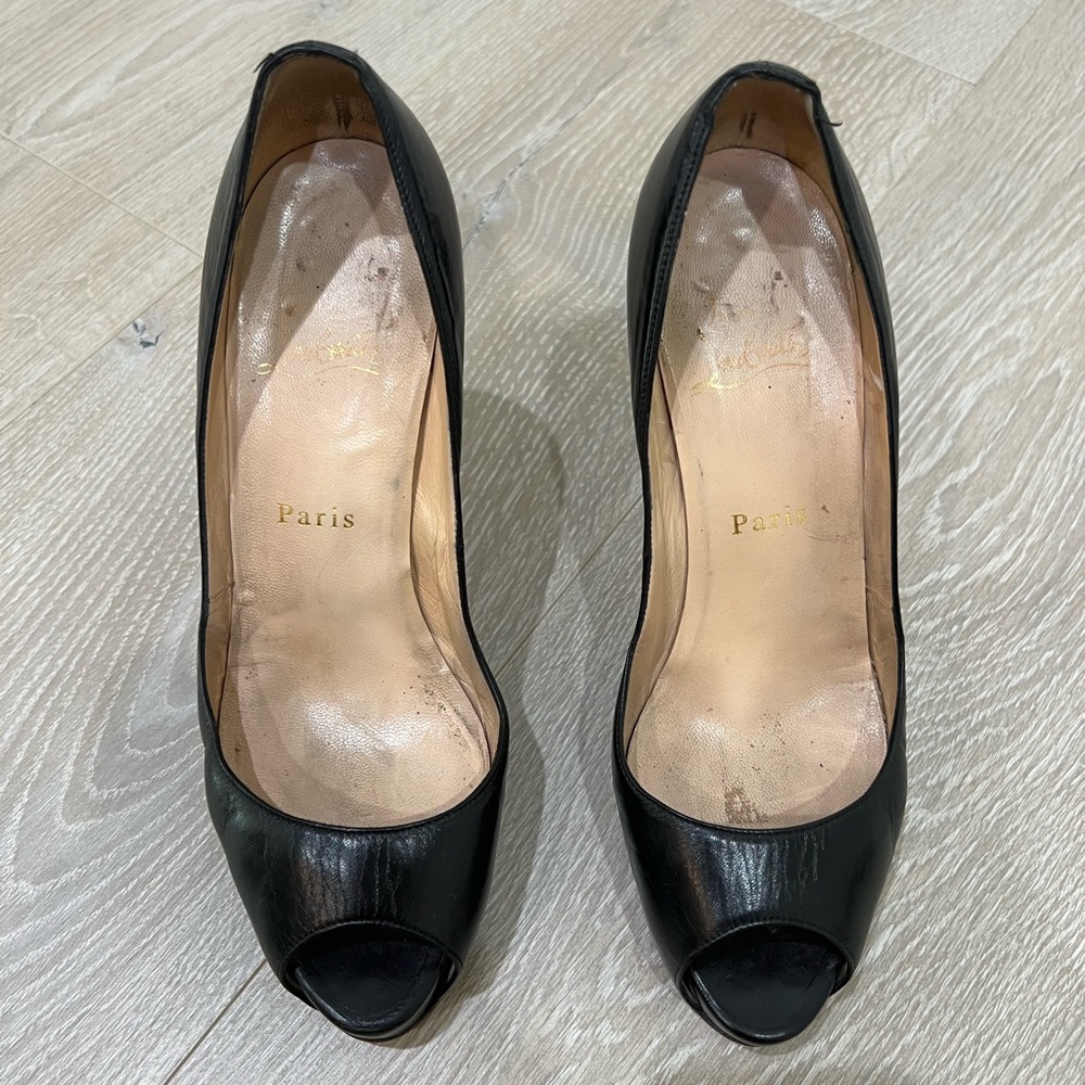 Christian Louboutin Prive black leather
